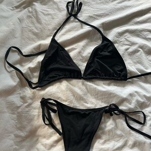 Black Triangle Bikini Set